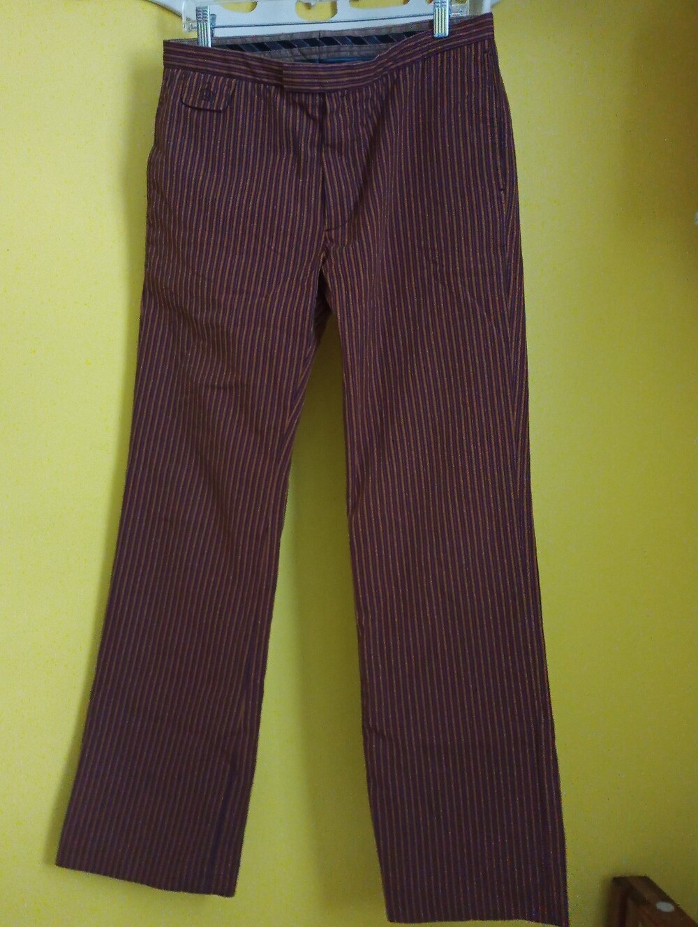 Brown Pinstripe Pants By Munsingwear